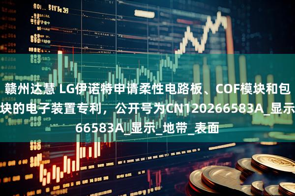 赣州达慧 LG伊诺特申请柔性电路板、COF模块和包括该COF模块的电子装置专利，公开号为CN120266583A_显示_地带_表面